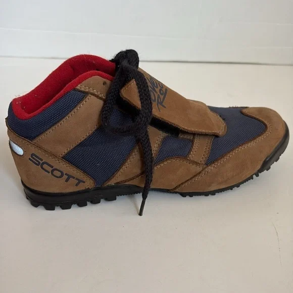 Scott Over the Rock cycling shoes reflective strip heel laces leather covering - Picture 15 of 16